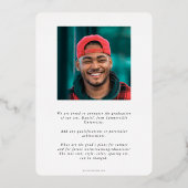 Ankündigung von Foil Monogram 2 Foto Abschluss (Rückseite)