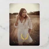 Ankündigung von Foil Monogram 2 Foto Abschluss (Vorderseite)