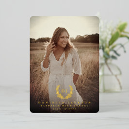 Ankündigung von Foil Monogram 2 Foto Abschluss