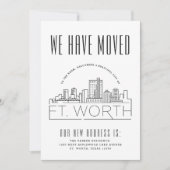 Ankündigung von Fort Worth Moving | Stilisierte Sk (Vorderseite)