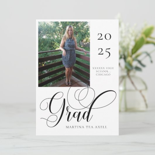 Ankündigung von Foto Abschluss (Stehend Vorderseite)