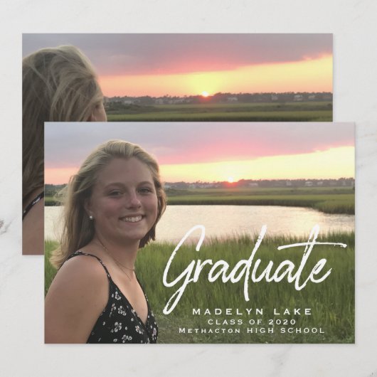 Ankündigung von Foto Abschluss (Vorne/Hinten)