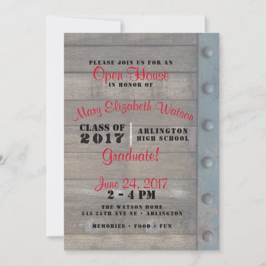 Ankündigung von Foto Abschluss (Rückseite)