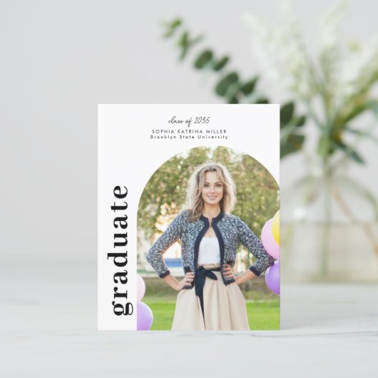 Ankündigung von Foto-Abschluss- für den Haushalt (Stehend Vorderseite)