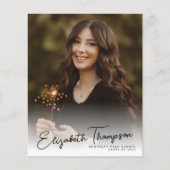 Ankündigung von Foto-Abschluss für Skriptnamen (Vorderseite)