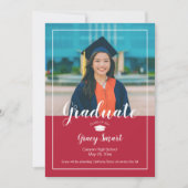 Ankündigung von Foto Abschluss - Schulfarben (Vorderseite)