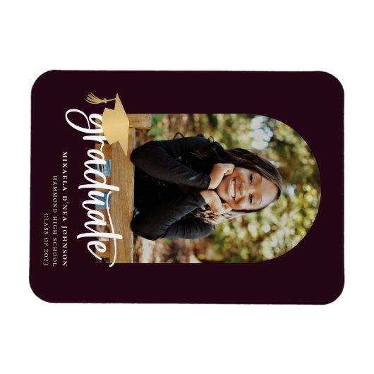 Ankündigung von Foto-Abschlüssen für spielerische  Magnet (Horizontal)