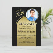 Ankündigung von Foto Arch Black Gold Abschluss (Stehend Vorderseite)