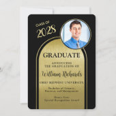 Ankündigung von Foto Arch Black Gold Abschluss (Vorderseite)