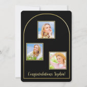 Ankündigung von Foto Arch Black Gold Abschluss (Rückseite)