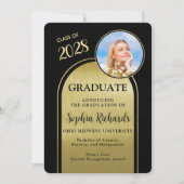 Ankündigung von Foto Arch Black Gold Abschluss (Vorderseite)