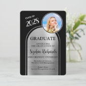 Ankündigung von Foto Arch Black Silver Abschluss (Stehend Vorderseite)