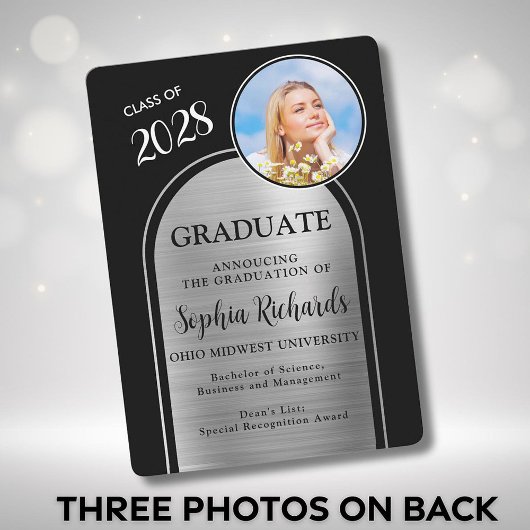 Ankündigung von Foto Arch Black Silver Abschluss