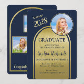 Ankündigung von Foto Arch Navy Gold Abschluss (Vorne/Hinten)