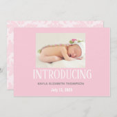 Ankündigung von Foto Baby (Vorne/Hinten)