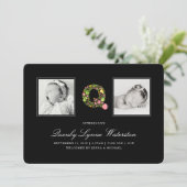 ANKÜNDIGUNG VON Foto BABY | Floral Alphabet Q (Stehend Vorderseite)