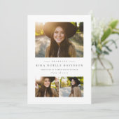 Ankündigung von Foto Collage Classic Abschluss (Stehend Vorderseite)