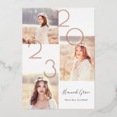 Ankündigung von Foto Collage Foil Abschluss (Vorderseite)