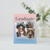 Ankündigung von Foto Collage Gradient Abschluss (Stehend Vorderseite)