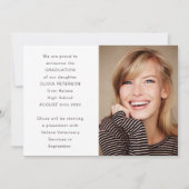 Ankündigung von Foto Collage Graduate (Rückseite)