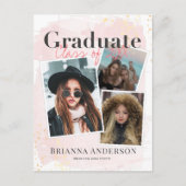 Ankündigung von Foto Collage Pink Abschluss (Vorderseite)
