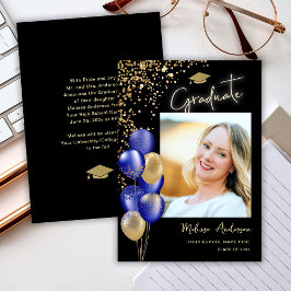 Ankündigung von Foto Gold Graduate Navy Blue Ballo