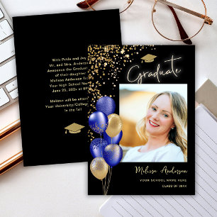 Ankündigung von Foto Gold Graduate Navy Blue Ballo