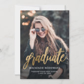 Ankündigung von Foto Gold Script Magnetic Abschlus (Vorderseite)