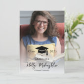 Ankündigung von Foto Graduation Cap (Stehend Vorderseite)