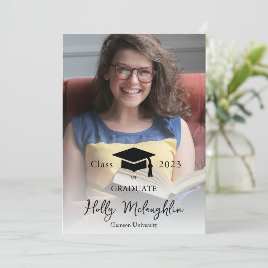 Ankündigung von Foto Graduation Cap (Stehend Vorderseite)