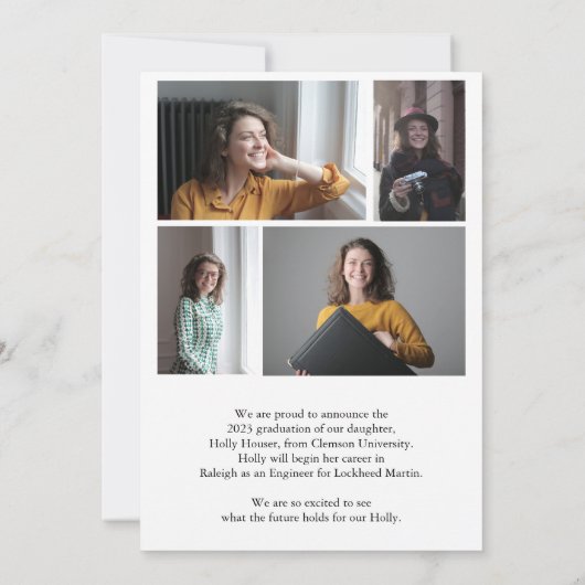 Ankündigung von Foto Graduation Cap (Rückseite)