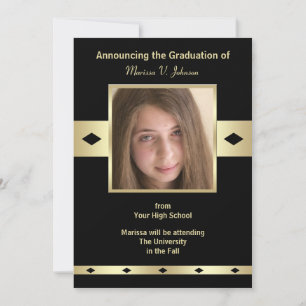 Ankündigung von Foto Graduation High School