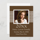 Ankündigung von Foto Graduation Party (Vorne/Hinten)