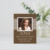 Ankündigung von Foto Graduation Party (Stehend Vorderseite)