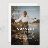 Ankündigung von Foto High School Abschluss (Vorne/Hinten)