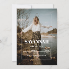 Ankündigung von Foto High School Abschluss