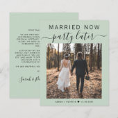 Ankündigung von Foto-Hochzeitsfeiern (Vorne/Hinten)