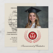 Ankündigung von Foto Logo School Uni-Abschluß (Vorne/Hinten)