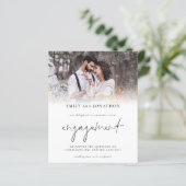 Ankündigung von Foto Overlay-Verlobungen (Stehend Vorderseite)