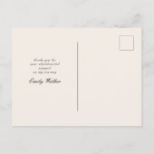 Ankündigung von Foto-Postkarten für den Abschluss (Rückseite)