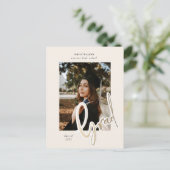 Ankündigung von Foto-Postkarten für den Abschluss (Stehend Vorderseite)