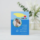 Ankündigung von Foto Save the Date in Jamaika (Stehend Vorderseite)