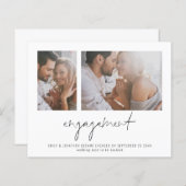 Ankündigung von Foto-Script-Verlobungen (Vorne/Hinten)