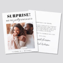 Ankündigung von Foto-Verlobung