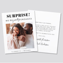 Ankündigung von Foto-Verlobung