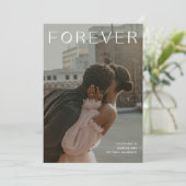 Ankündigung von Foto-Verlobungen für ewig-Typograf (Stehend Vorderseite)