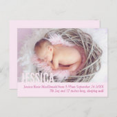 Ankündigung von Fotos für junge Mädchen auf Postka (Vorne/Hinten)