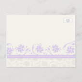 Ankündigung von Fotos Postkarten Lila (Rückseite)