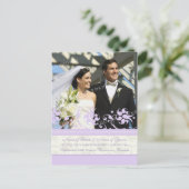 Ankündigung von Fotos Postkarten Lila (Stehend Vorderseite)