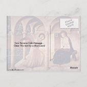 Ankündigung von Fra Angelico gemalt Postkarte (Rückseite)